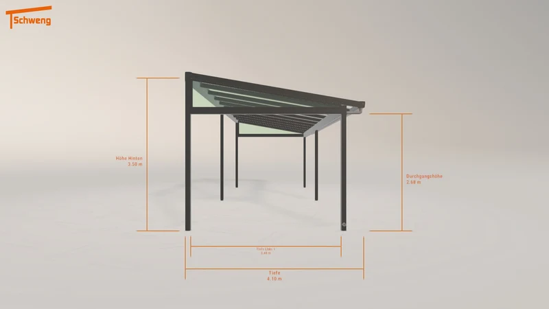 #AT Schweng Pultdachcarport S400 (ID 33wb3w)