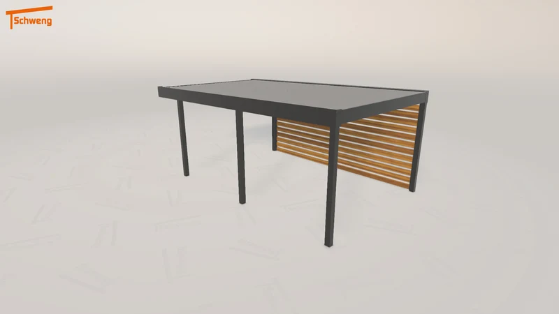 #AT Schweng Flachdachcarport C600 (ID 85d2wn)