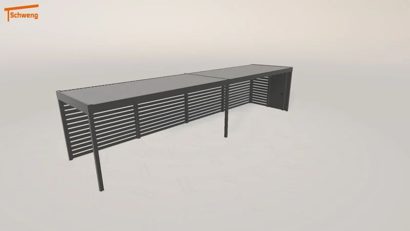 #DE Schweng Flachdachcarport C600 (ID n57ybg)