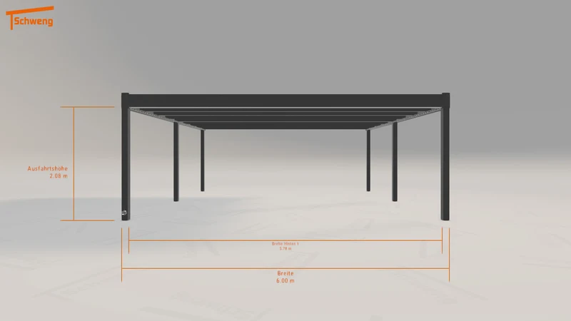 #DE Schweng Flachdachcarport C600 (ID g78bxd) #MTG