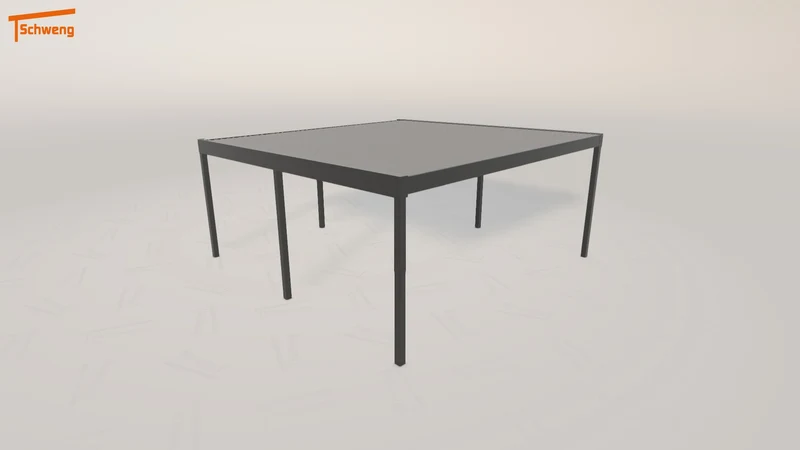 #DE Schweng Flachdachcarport C600 (ID 9wndbv)