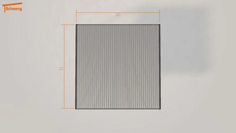 #DE Schweng Flachdachcarport C600 (ID 9wndbv)