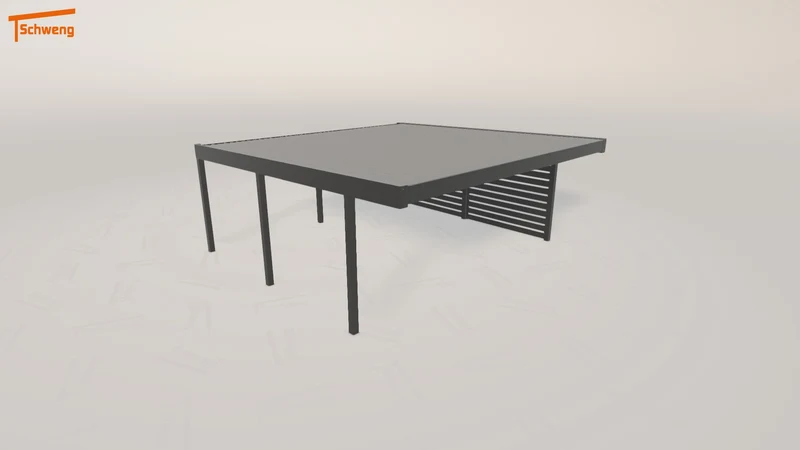 #DE Schweng Flachdachcarport C600+ (ID g789z2)