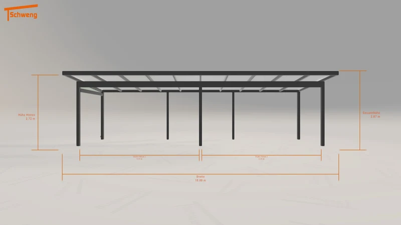 #DE Schweng Pultdachcarport S400 (ID jjz7zm)