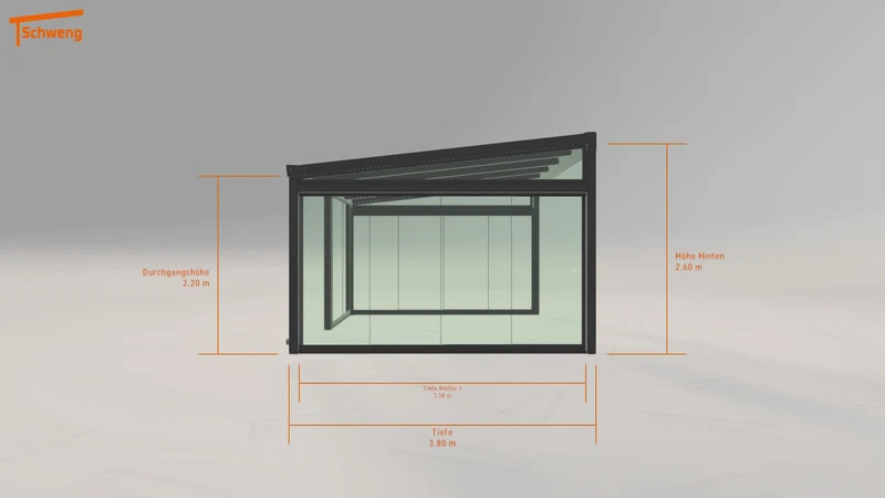 #DE Schweng Terrassenüberdachung S400 (ID k29kj5)