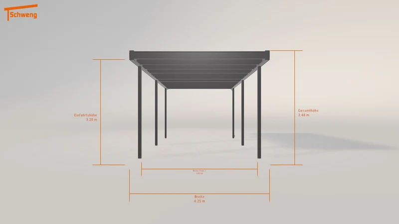 #DE Schweng Flachdachcarport C600 (ID jjzn9x)