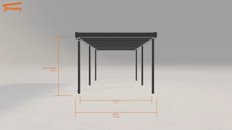 #DE Schweng Flachdachcarport C600 (ID jjzn9x)