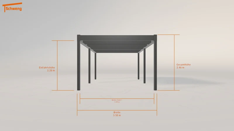 #AT Schweng Flachdachcarport C600 (ID 5mndgk)