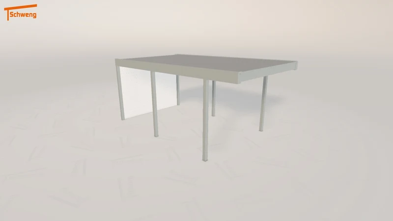 #DE Schweng Flachdachcarport C600 (ID pb8vd2)