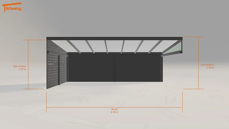 #DE Schweng Pultdachcarport S350 (ID yg8bxz)