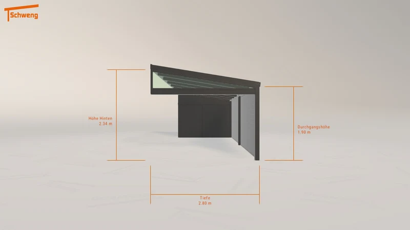 #DE Schweng Pultdachcarport S350 (ID yg8bxz)