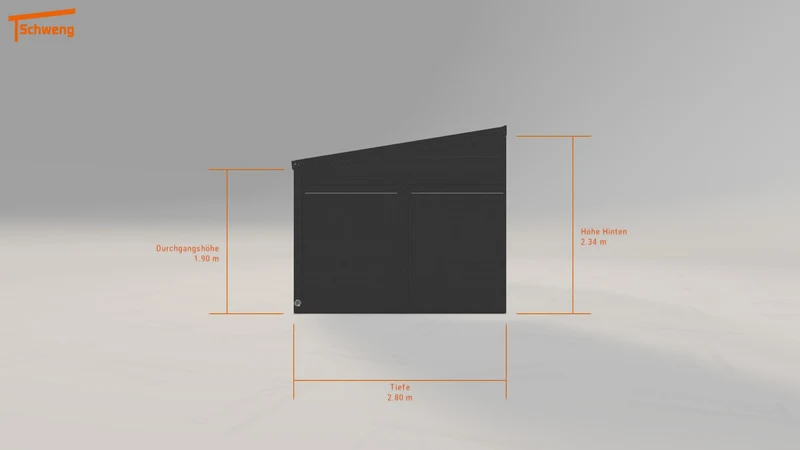 #DE Schweng Pultdachcarport S350 (ID yg8bxz)