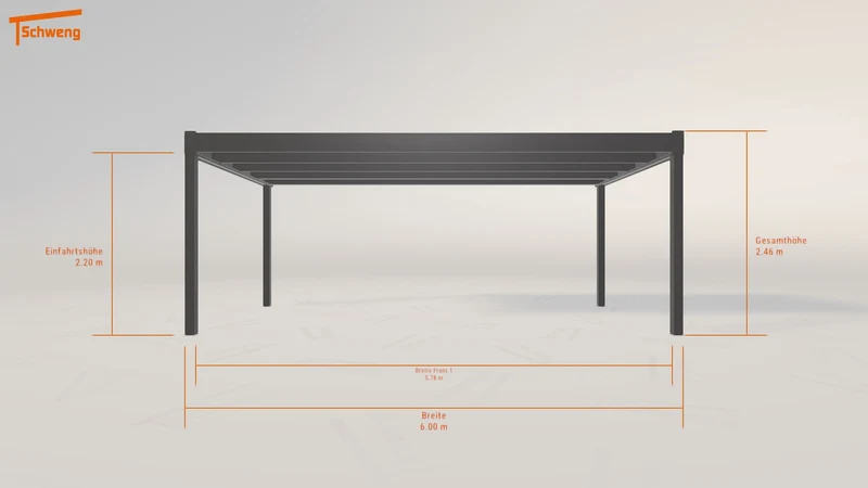 #DE Schweng Flachdachcarport C600 (ID bk9mwm)