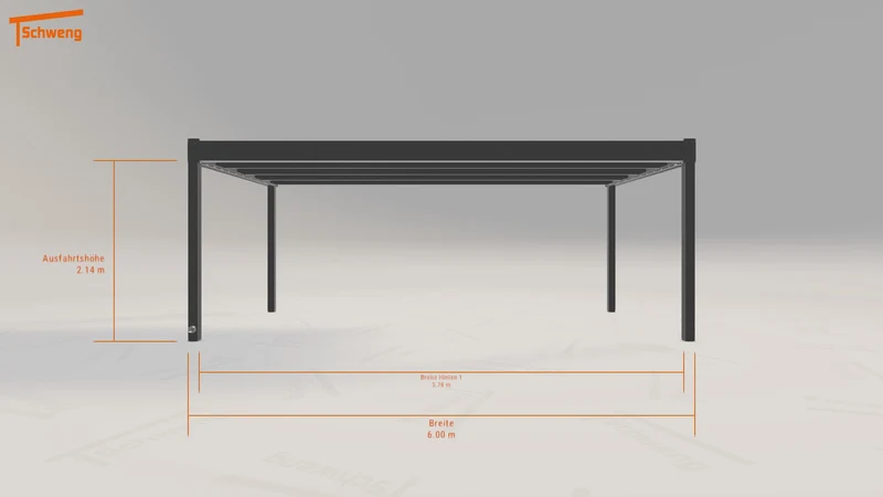 #DE Schweng Flachdachcarport C600 (ID bk9mwm)