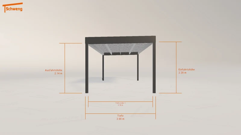 #DE Schweng Flachdachcarport C600 (ID bk9mwm)