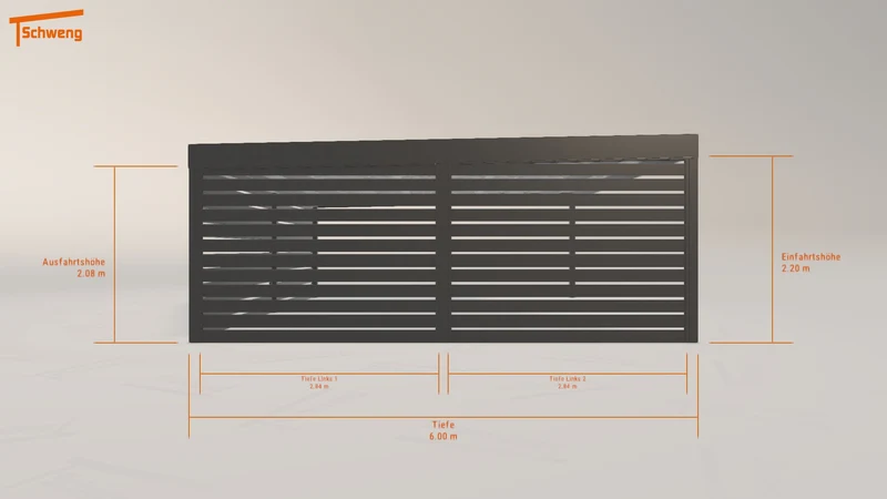 #DE Schweng Flachdachcarport C600 (ID dv5qgq) #MTG