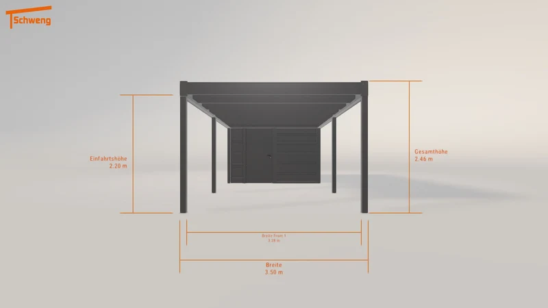 #DE Schweng Flachdachcarport C600 (ID zbj9xz) #MTG