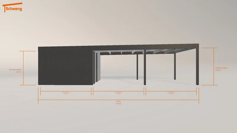 #DE Schweng Flachdachcarport C600 (ID zbj9xz) #MTG