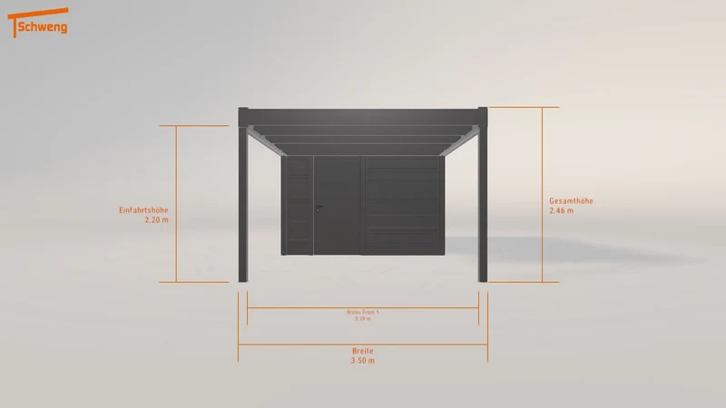 #DE Schweng Flachdachcarport C600 (ID yg8m7k) #MTG