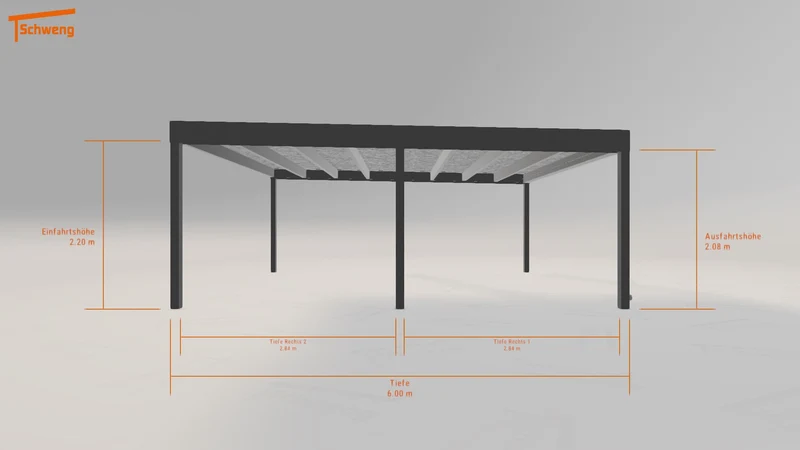 #DE Schweng Flachdachcarport C600+ (ID 2qjvpw) #MTG