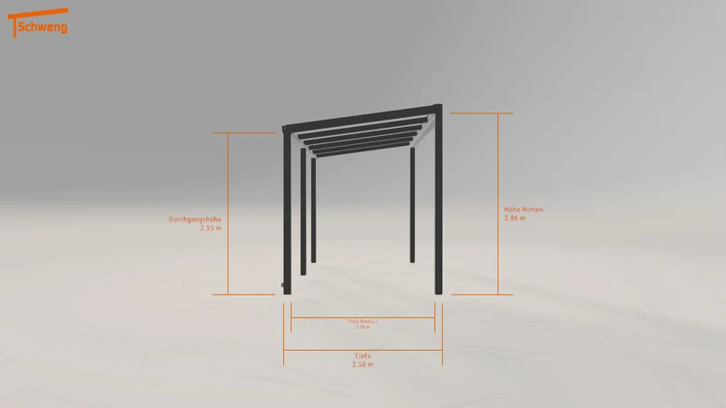 #DE Schweng Terrassenüberdachung S350 (ID 85dprw)