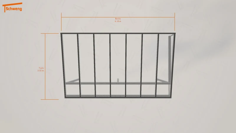 #DE Schweng Terrassenüberdachung S350 (ID jjzdpn)