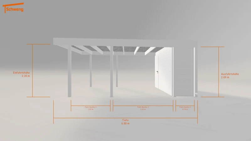 #DE Schweng Flachdachcarport C600 (ID 85dq9d) #MTG
