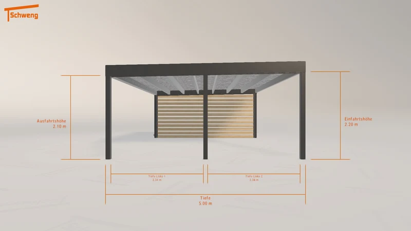 #DE Schweng Flachdachcarport C600+ (ID 77qxw2) #MTG