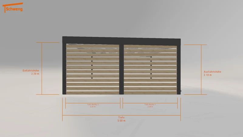 #DE Schweng Flachdachcarport C600+ (ID 77qxw2) #MTG