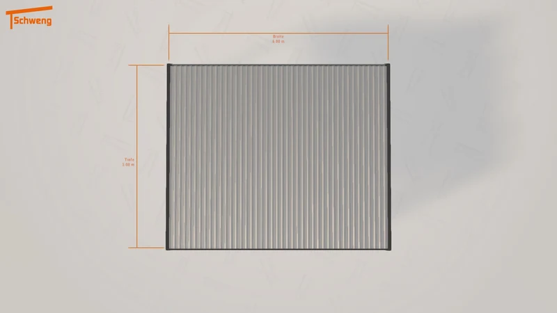#DE Schweng Flachdachcarport C600+ (ID 77qxw2) #MTG