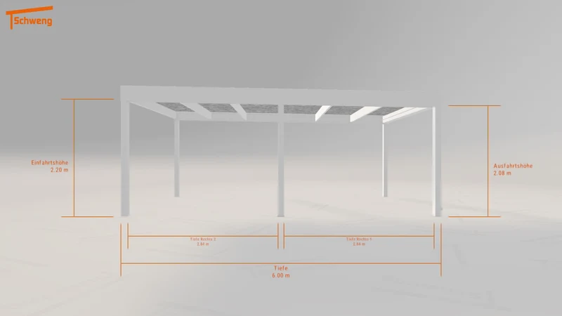 #CH Schweng Flachdachcarport C600 (ID v45xmb)