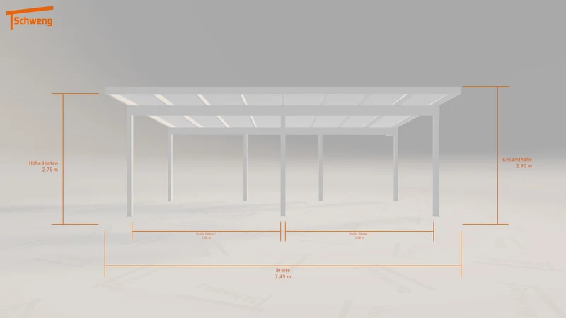 #DE Schweng Pultdachcarport S400 (ID pb8rp2)