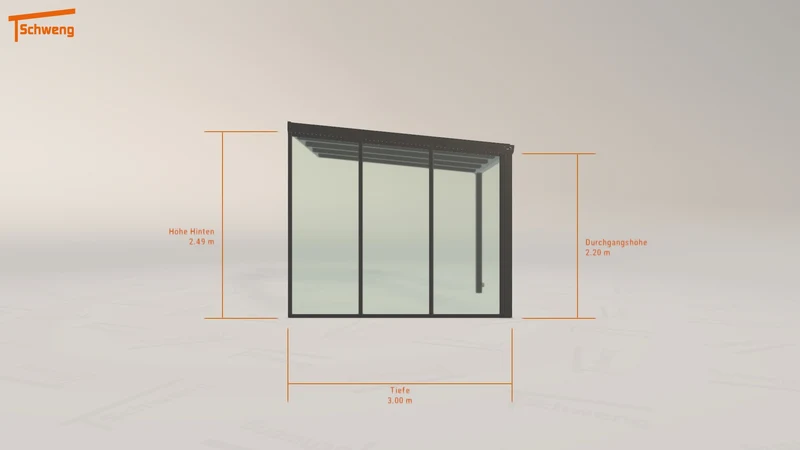 #AT Schweng Terrassenüberdachung S350 (ID 42z35y)