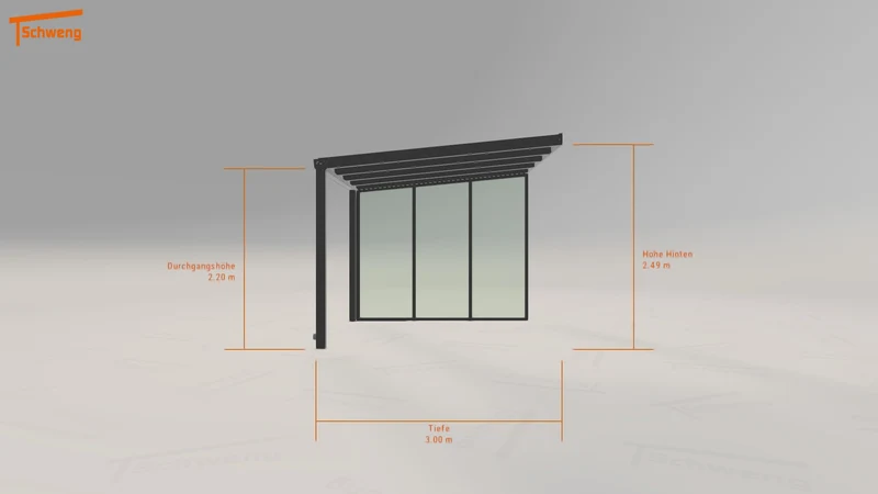 #AT Schweng Terrassenüberdachung S350 (ID 42z35y)