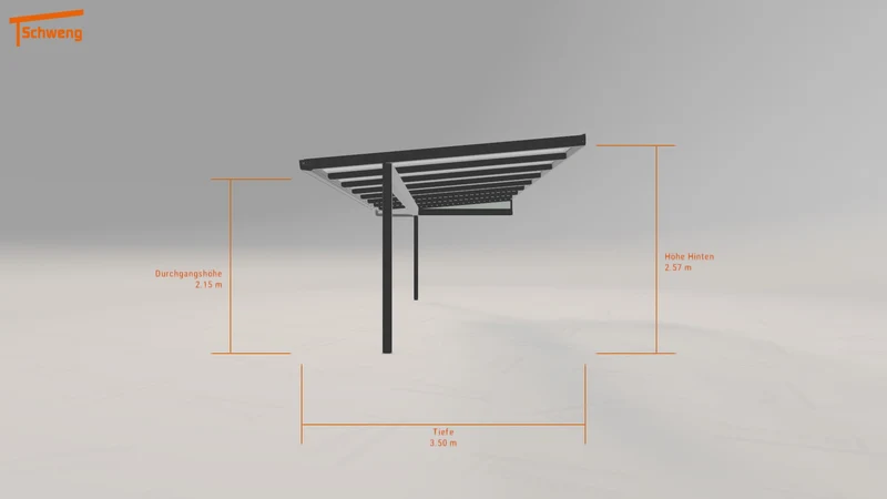 #DE Schweng Terrassenüberdachung S350 (ID qdjpny)