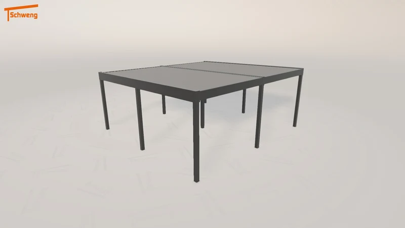 #DE Schweng Flachdachcarport C600 (ID v45wmp)