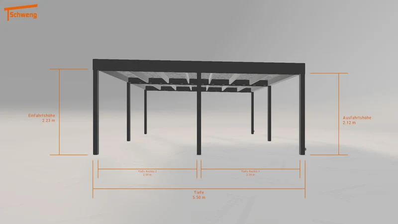#DE Schweng Flachdachcarport C600 (ID v45wmp)