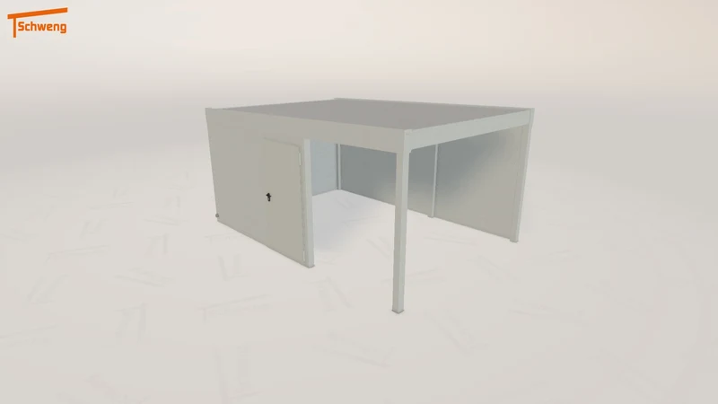 #DE Schweng Flachdachcarport C600 (ID pb8yp8) #MTG