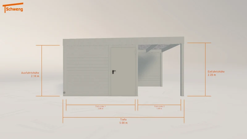 #DE Schweng Flachdachcarport C600 (ID pb8yp8) #MTG