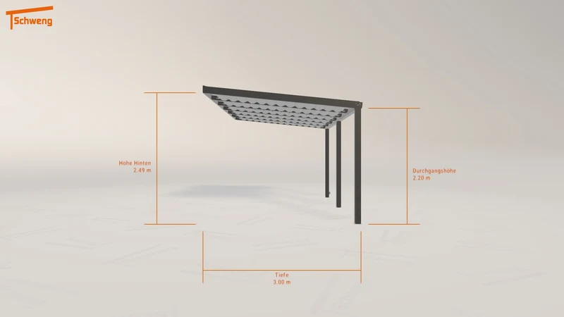 #DE Schweng Terrassenüberdachung S350 (ID 2qjmpy)