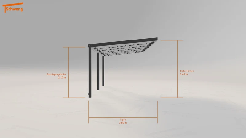 #DE Schweng Terrassenüberdachung S350 (ID 2qjmpy)