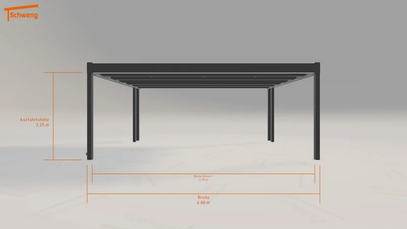 #DE Schweng Flachdachcarport C600 (ID n578pv) #MTG