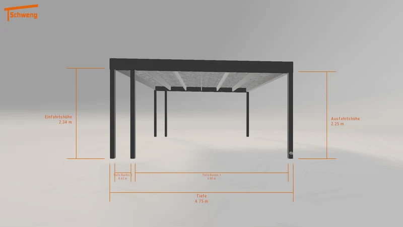 #DE Schweng Flachdachcarport C600 (ID n578pv) #MTG