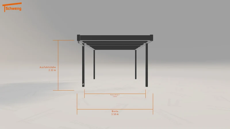 #DE Schweng Flachdachcarport C600 (ID bk9qjq) #MTG