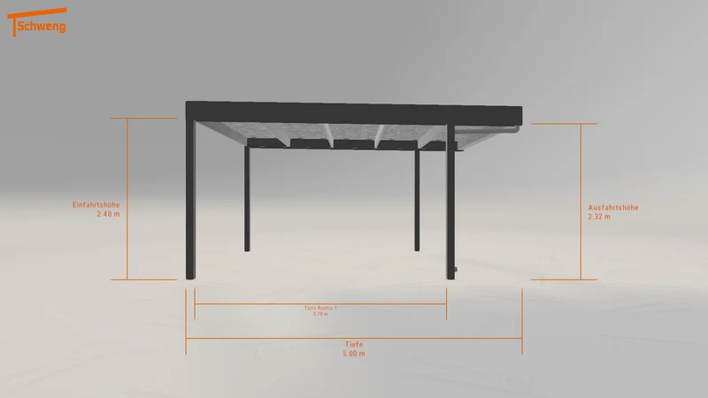 #DE Schweng Flachdachcarport C600 (ID bk9qjq) #MTG