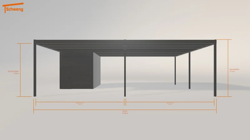 #DE Schweng Flachdachcarport C600+ (ID qdjy3z) #MTG