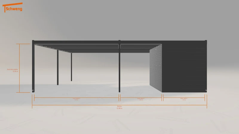 #DE Schweng Flachdachcarport C600+ (ID qdjy3z) #MTG