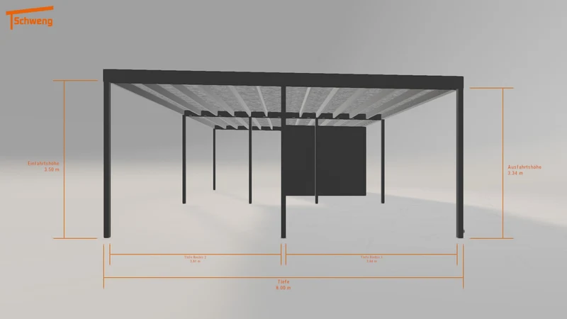 #DE Schweng Flachdachcarport C600+ (ID qdjy3z) #MTG