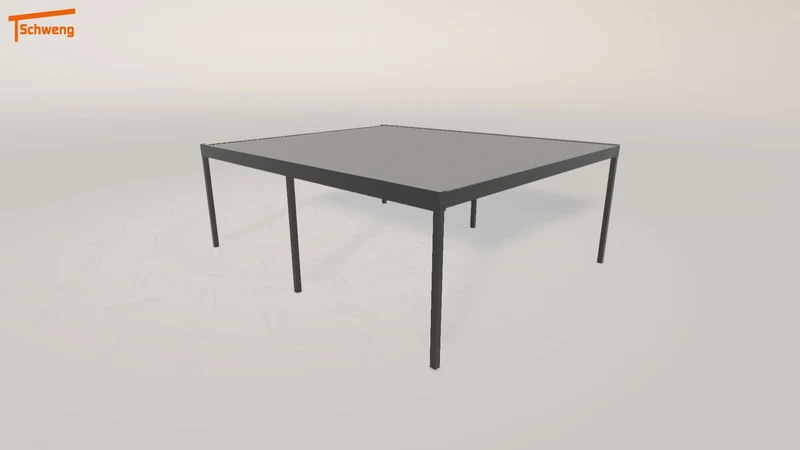 #DE Schweng Flachdachcarport C600 (ID 85dzb2)