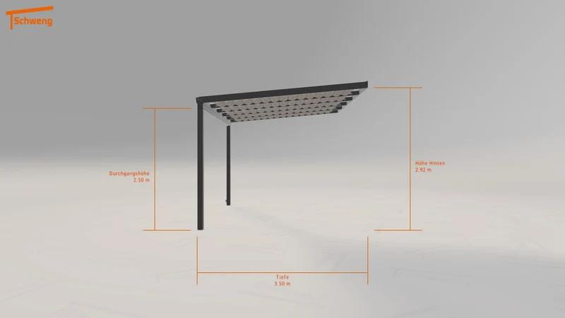 #DE Schweng Terrassenüberdachung S350 (ID rjwxzd)